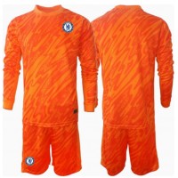 Camiseta Chelsea Portero Primera Equipación Replica 2024-25 para niños mangas largas (+ Pantalones cortos)